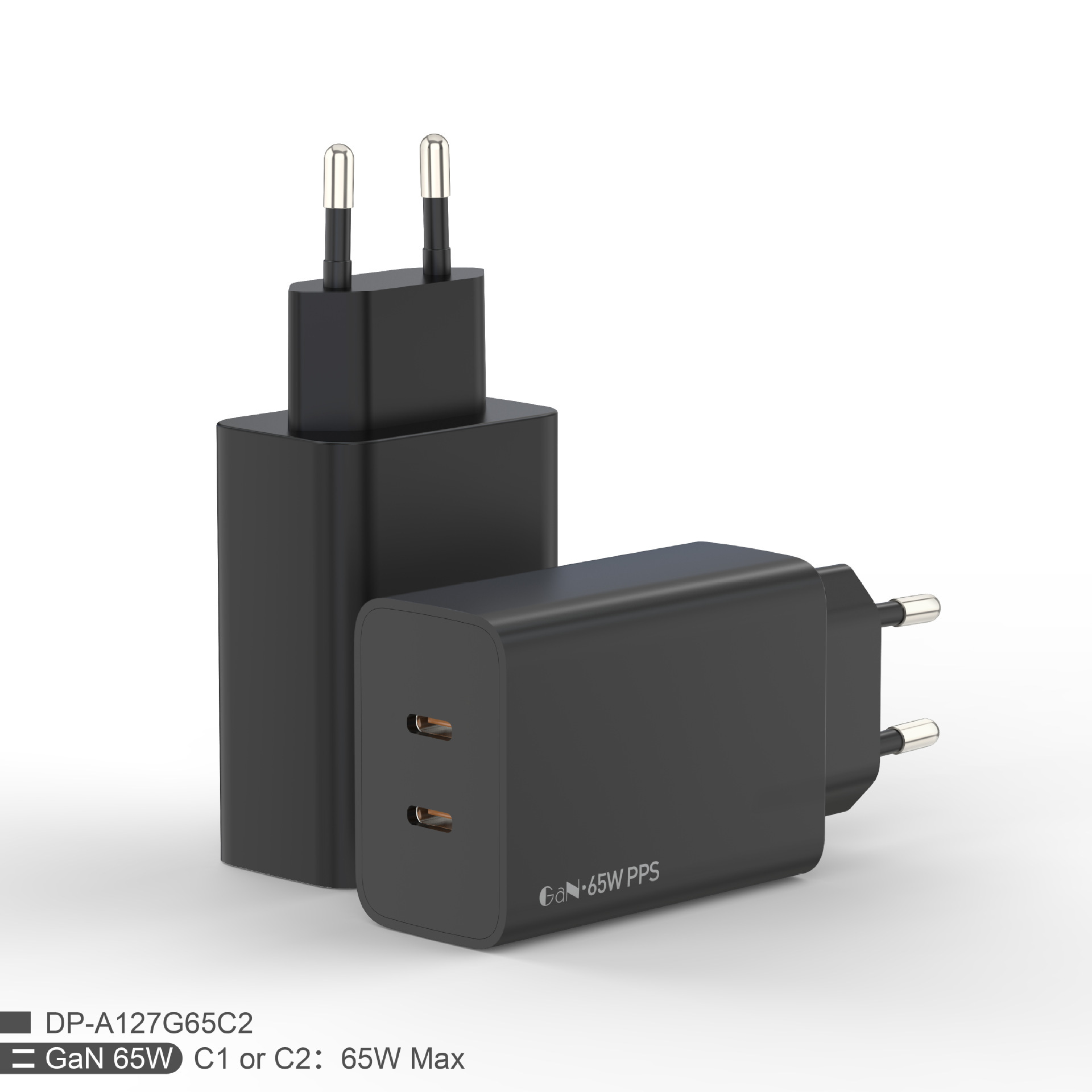 Hệ thống sạc điện thoại nhanh của PD65W 2C áp dụng cho việc sạc nhanh sổ tay phẳng.