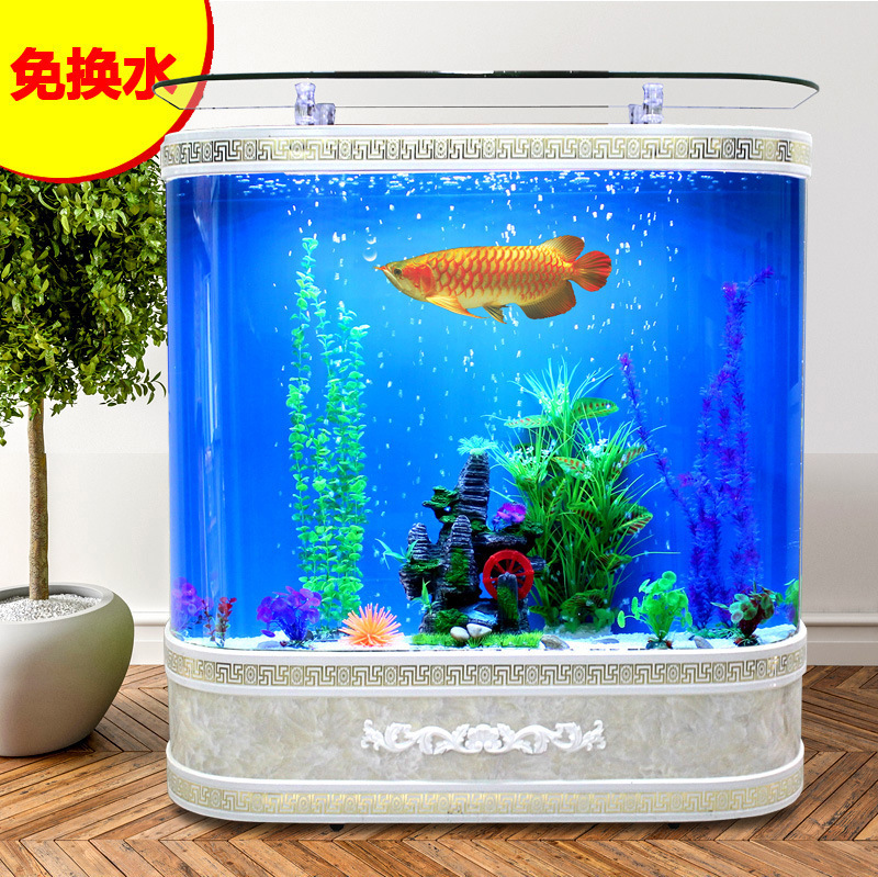 Hồ cá châu Âu chứa nước hai lần, phòng khách lớn, cỡ trung bình, 1,200 mét không có nước và vàng.