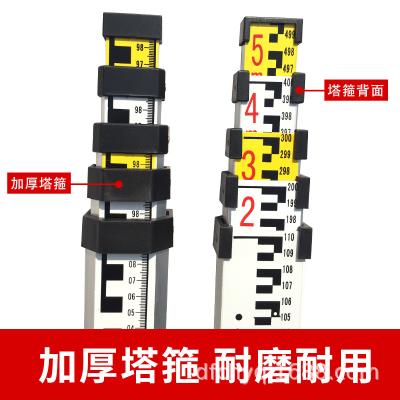 Universal measurements of 5m7m3m3scalable ruler scale 5mAluminium alloy tower scale