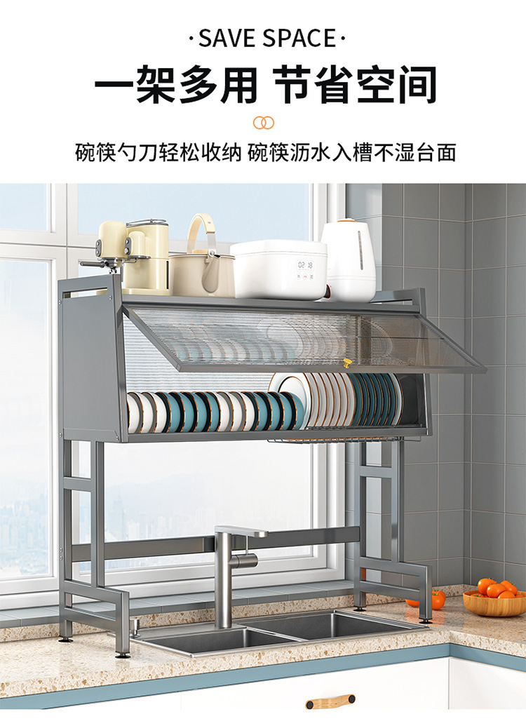 Ngăn tủ bếp và rửa bát dầu và tủ bếp với hồ bơi chống bụi.
