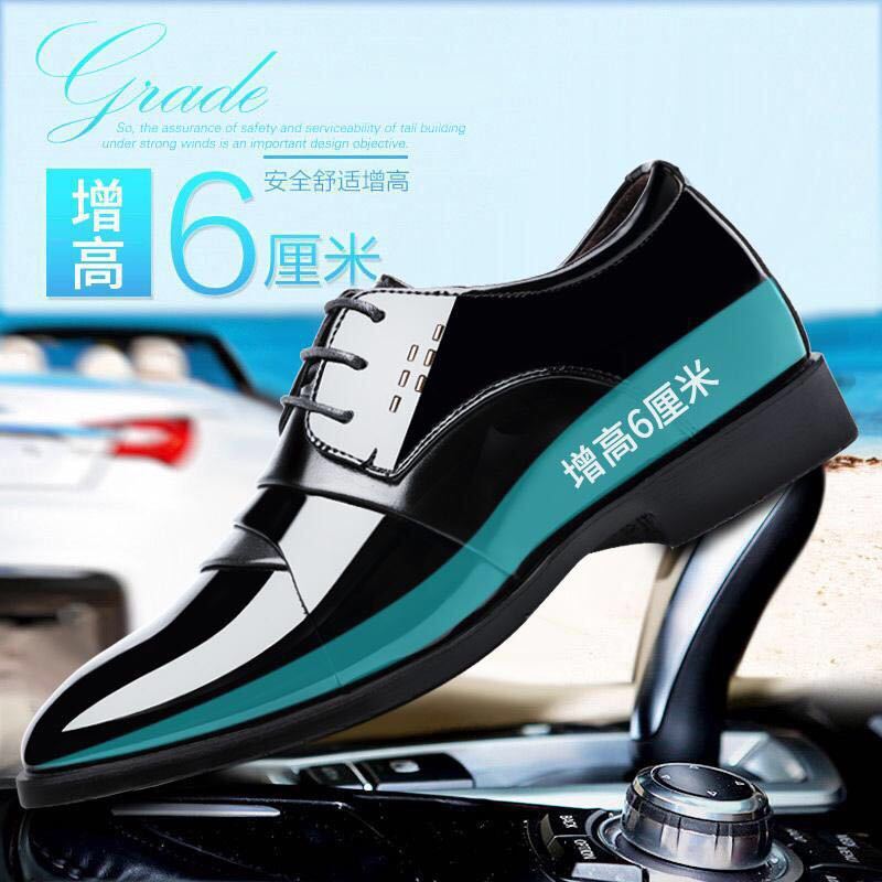 A man with real skin business is wearing one-shoes, one-shoes, one-man-shoes, 45 cross-border shoes.