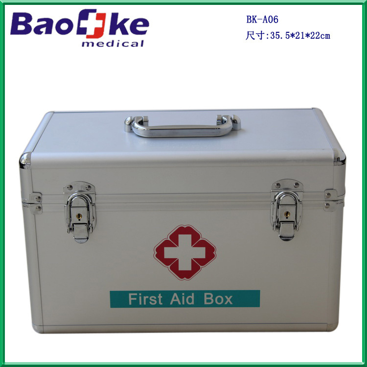 A06 Aluminium alloy first aid kit, home-based emergency care kit for home-based health-care hand-in-hand family hospital