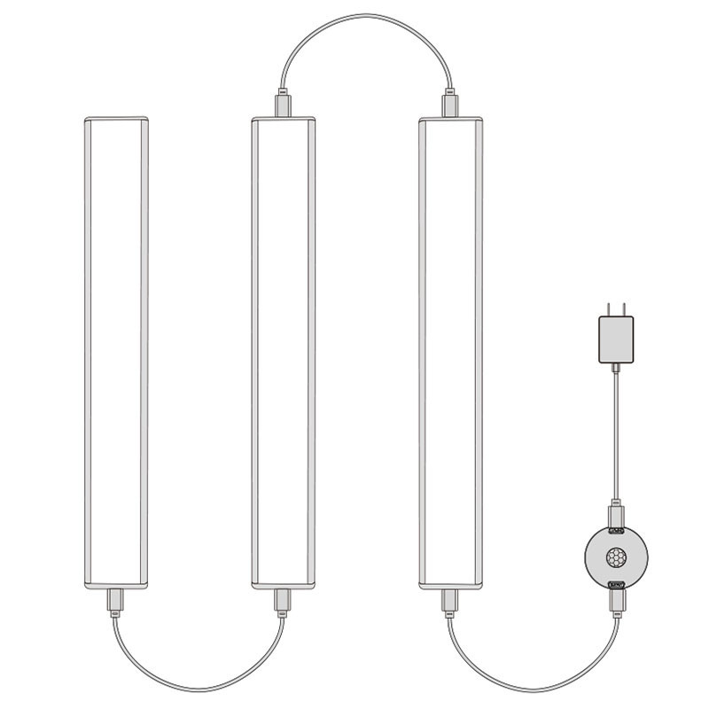 Đèn cảm ứng 12VDC của con người, đèn trong tủ, đèn pin trong tủ đồ, có thể nối với ánh sáng.