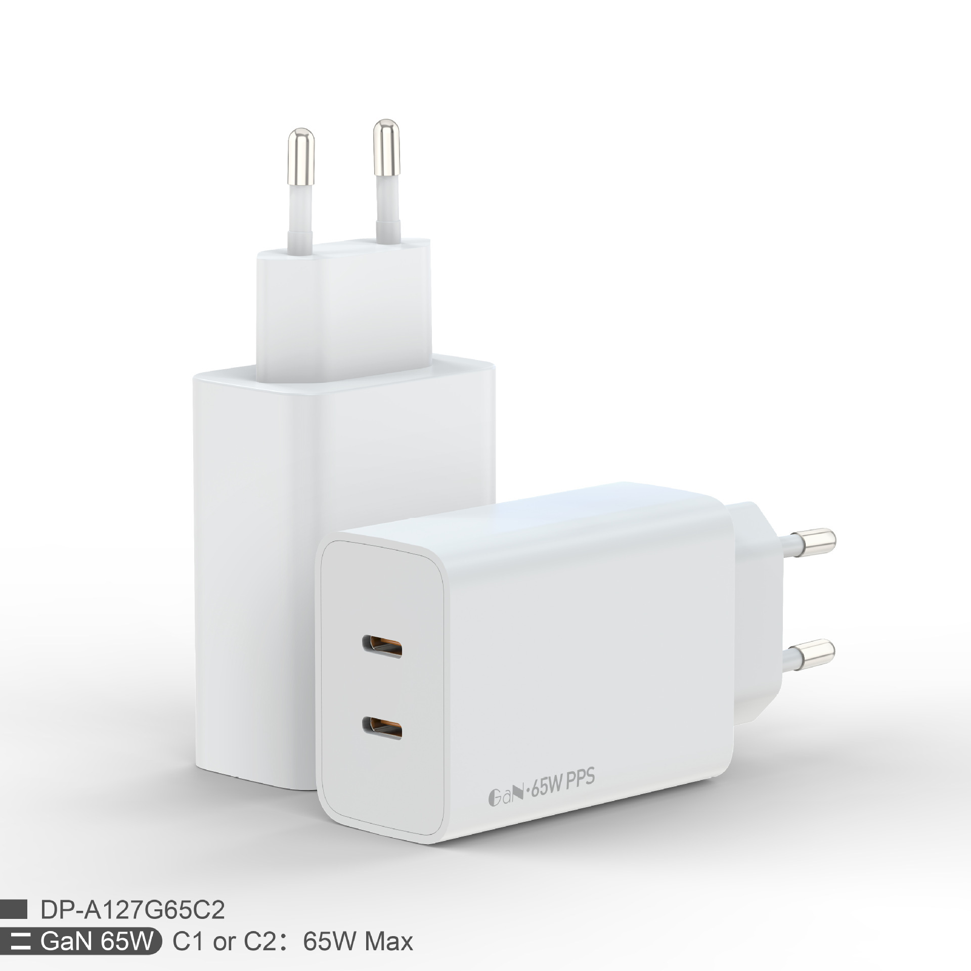 Hệ thống sạc điện thoại nhanh của PD65W 2C áp dụng cho việc sạc nhanh sổ tay phẳng.