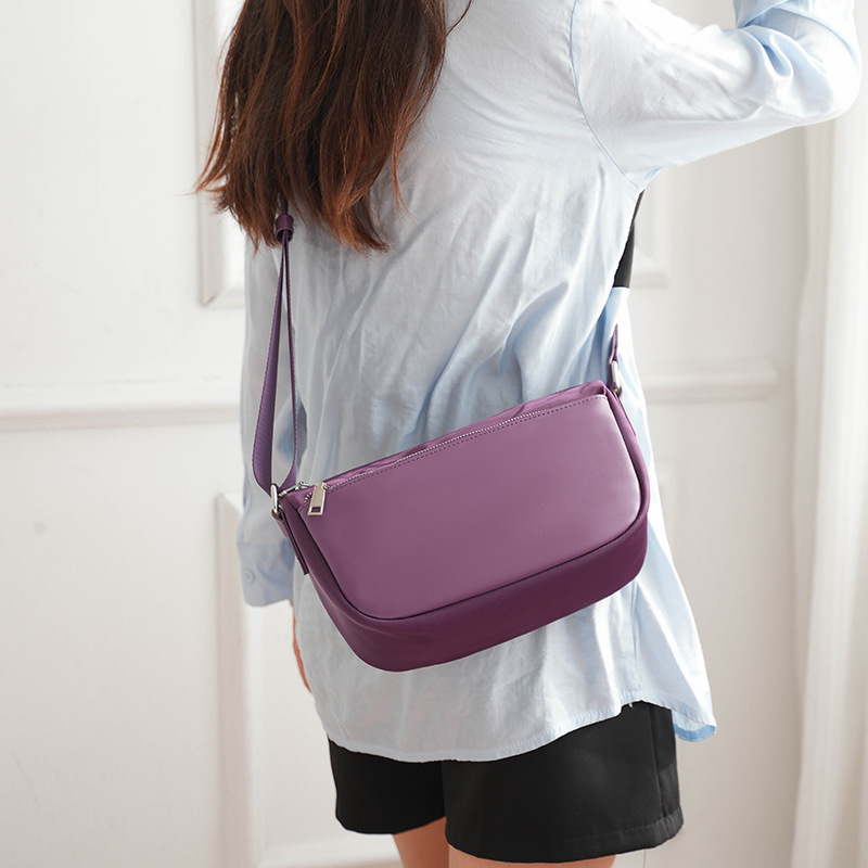 The new 2024 cross-border recreational slant bag girl, large one-shoulder slant.