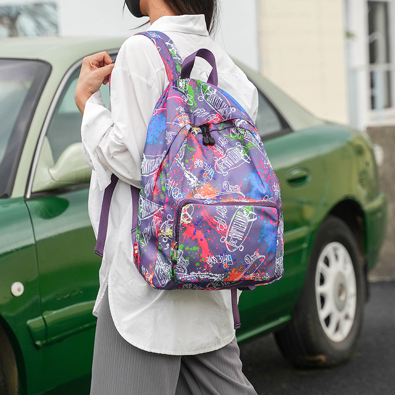 2024 new large volume folds light-punylon outdoor double-shouldered backpacks