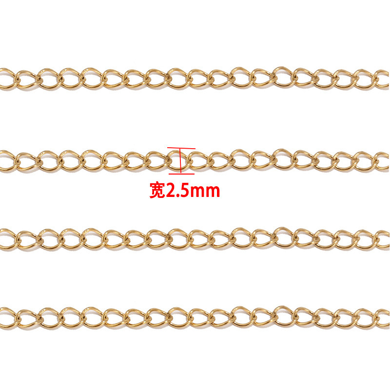 A long chain-regulator chain for the preservation of gold and stainless steel.