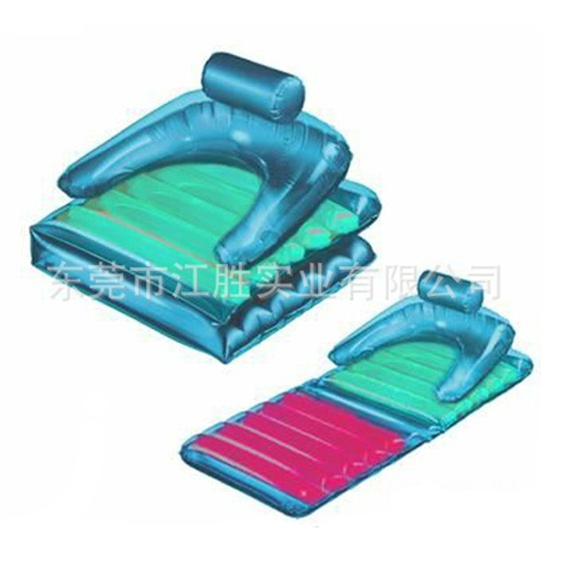 Plant supplies pvc pvc inflatable rectangles, gas inflate on the back, on the water.