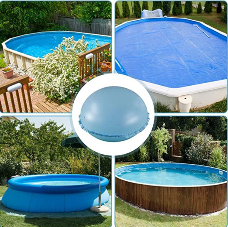 Inflated pool pillows, pvc and thick pool for cold floats.