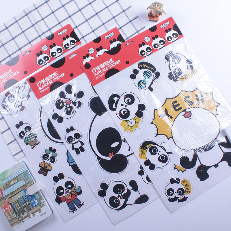 Sách của Aaron Babu Panda được đặt cho sổ tay trẻ em, kẹp tranh hoạt hình dễ thương.