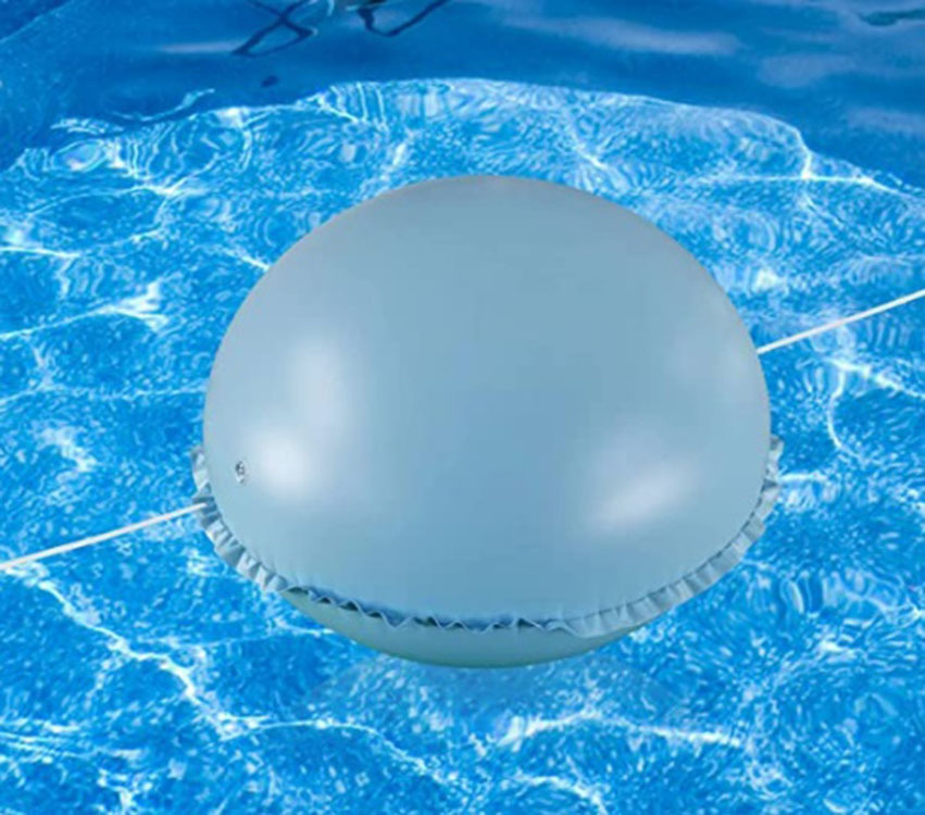 Inflated pool pillows, pvc and thick pool for cold floats.