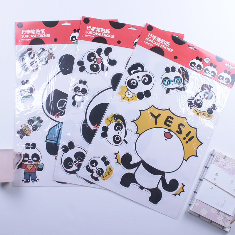 Sách của Aaron Babu Panda được đặt cho sổ tay trẻ em, kẹp tranh hoạt hình dễ thương.
