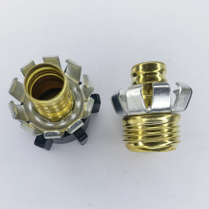工廠供應 附爪塑帽金屬黃銅接頭 水管軟管噴水接頭量大優惠