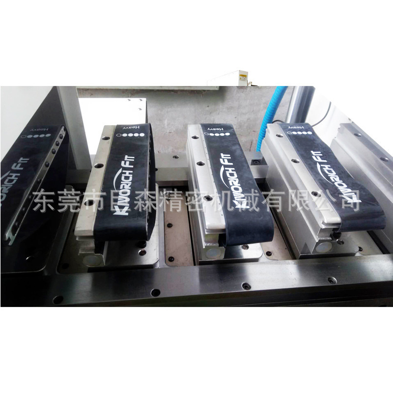 Full-powered rubber collar wiring machine, full-automatic plastic wiring printing machine, tank chain print.