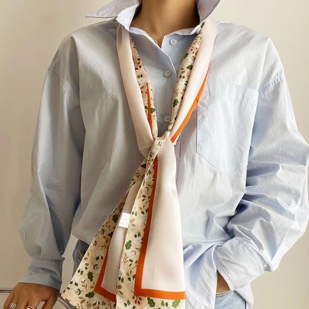 Spring and autumn new, fresh, fresh silk towels.