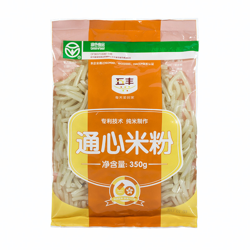 Five-fifty macaroni, 350g x 28/box, dry rice powdered grylin rice across the bridge, easy for fans