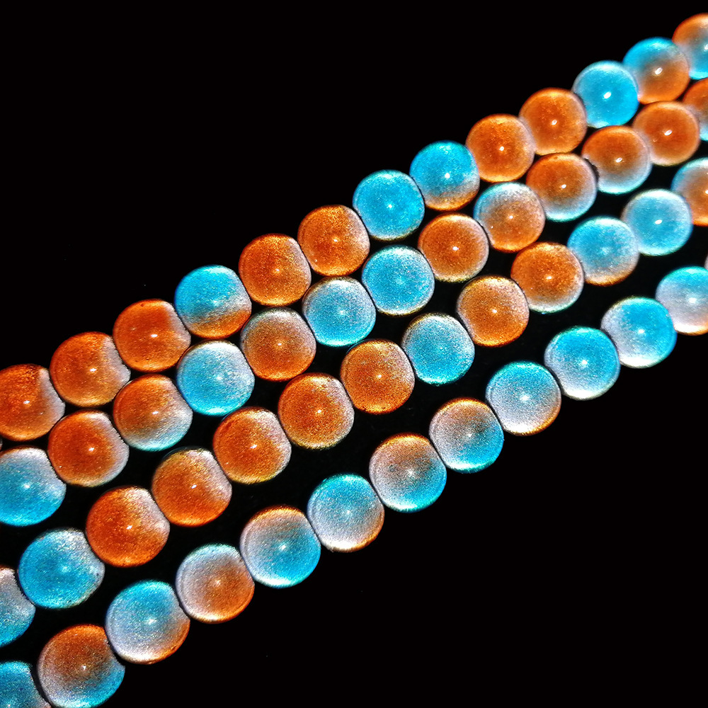 4mm6mm8mm10mm12mm electric plating beads with bellow glass and DIY accessories