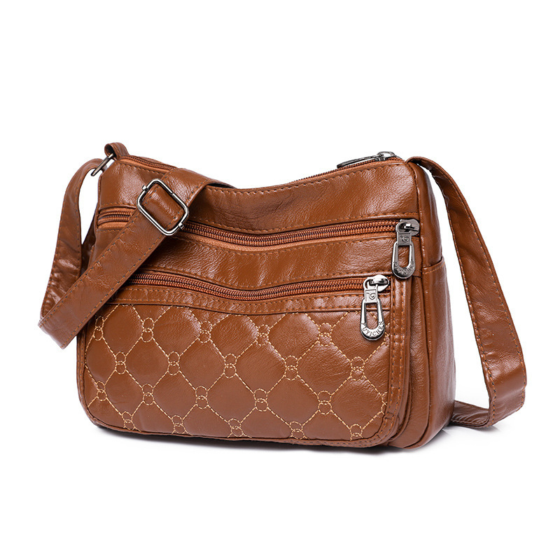 2023 new street glitter-skin-skin bag for a middle-aged, single-shouldered mother bag for a water-washing bag.