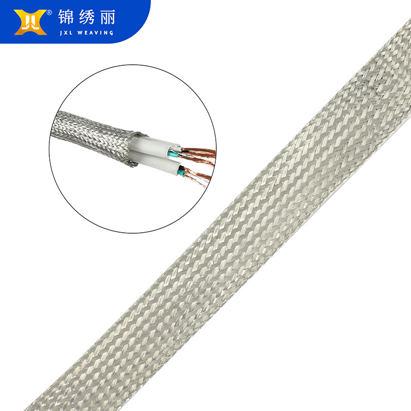 Wholesale, tin-coated wire woven tube, electrical shielding of metal tethers, mm squared tube.