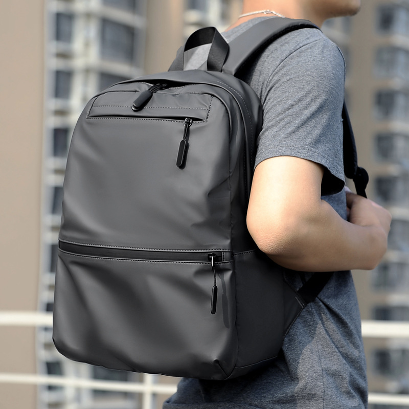 2021 new double-shoulder male commercial leisure large-capacity computer backpack male recreational travel pack