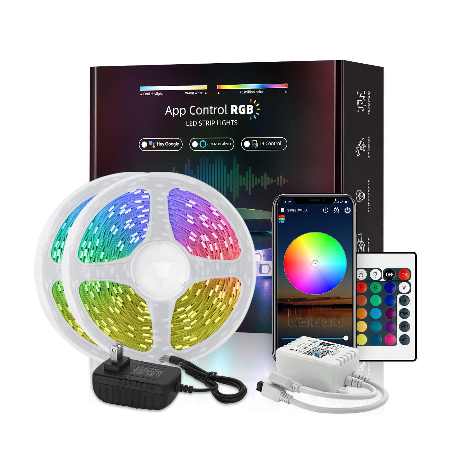 Rgb ตัวเลือกเข็มขัดแสง กําหนดผสม 2835 พื้นที่ทํางาน 5050rgb