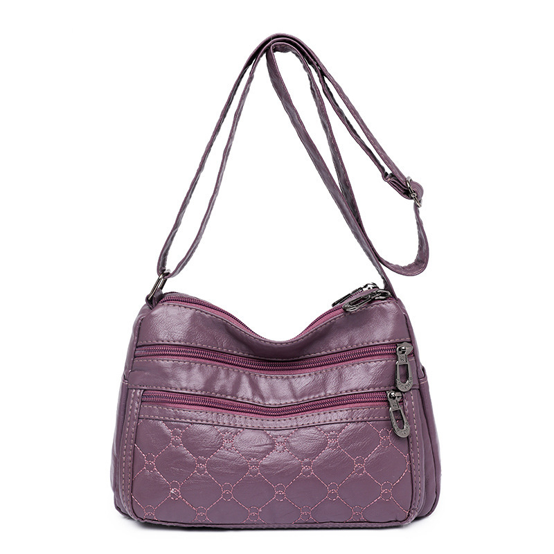 2023 new street glitter-skin-skin bag for a middle-aged, single-shouldered mother bag for a water-washing bag.