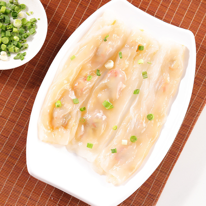 奇乡厂家直销小龙虾肠粉（蒜蓉味）早餐半成品冷冻食品港式茶点