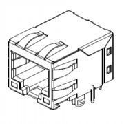 Modular Jack Single Port Conn 10/100 BaseT  富士康