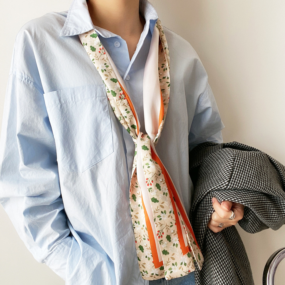 Spring and autumn new, fresh, fresh silk towels.