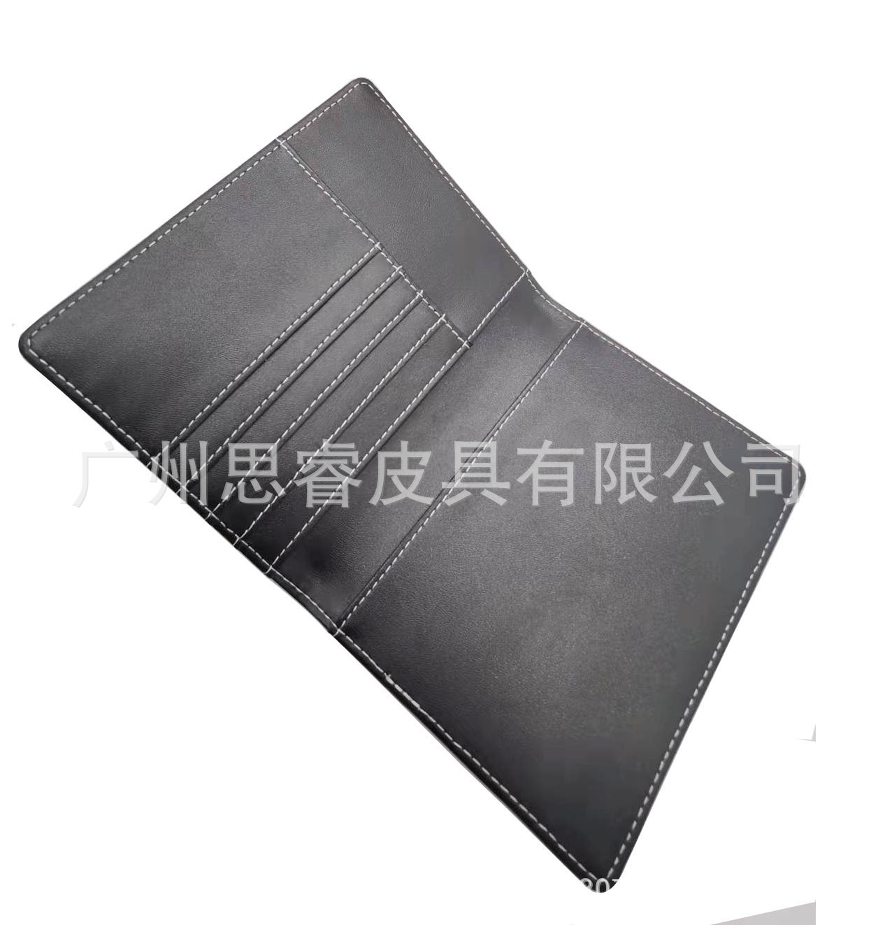 Real leather passport and creative flight document package for RFID magnetic fund