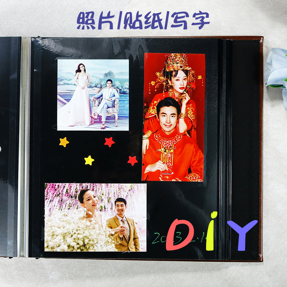 High-skin open window family with large-volume baby photo album creative hand-made DIY film