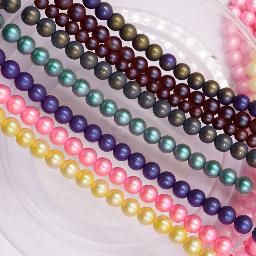 Wholesale 3-14mm candy picturing pearls, DIY necklaces for girls