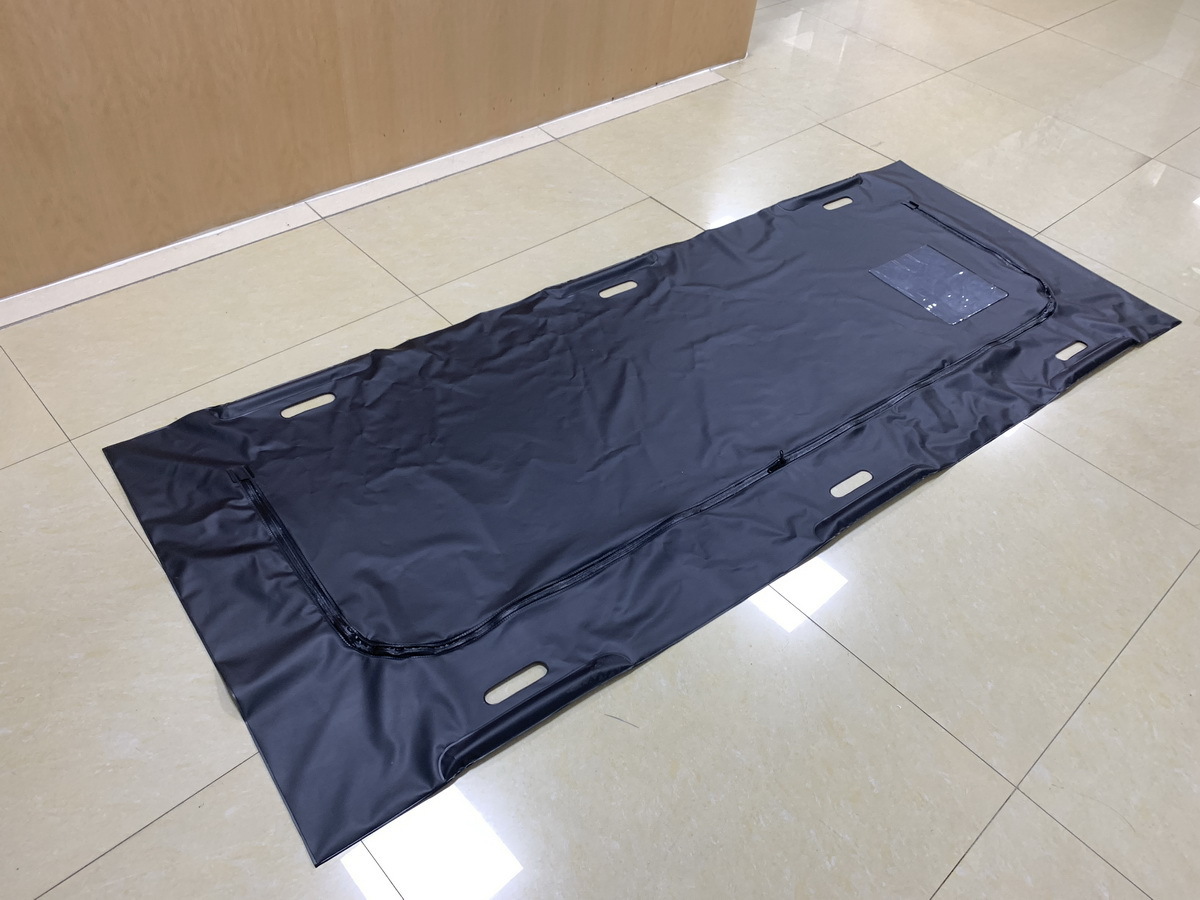 PVC and waterproof U-shaped body-covered body bag FDA body bag