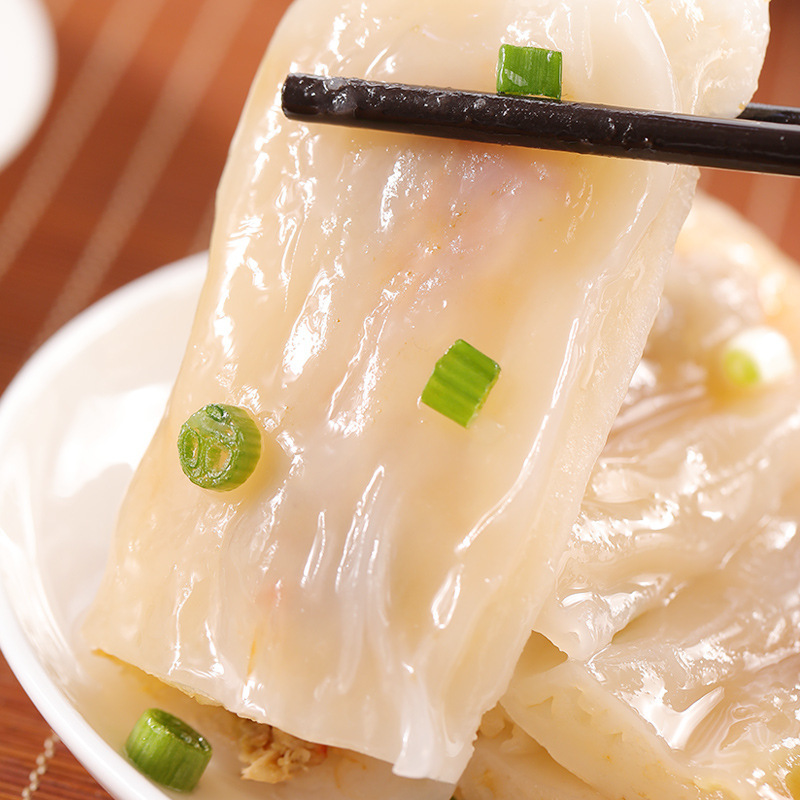 奇乡厂家直销小龙虾肠粉（蒜蓉味）早餐半成品冷冻食品港式茶点