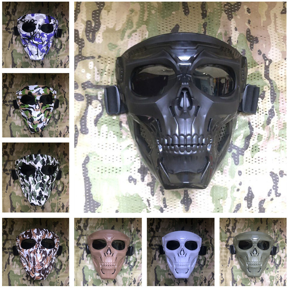 An outdoor cavalry skull motion mask, an all-American C.S. tactical mask, goggles.