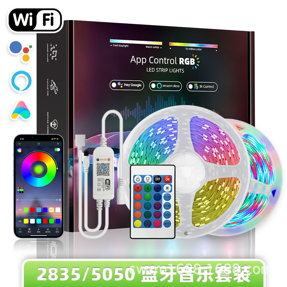 LED Lamp belts, wifi smart waterproof TV desktop atmosphere light, ragb light, 5050 low pressure.