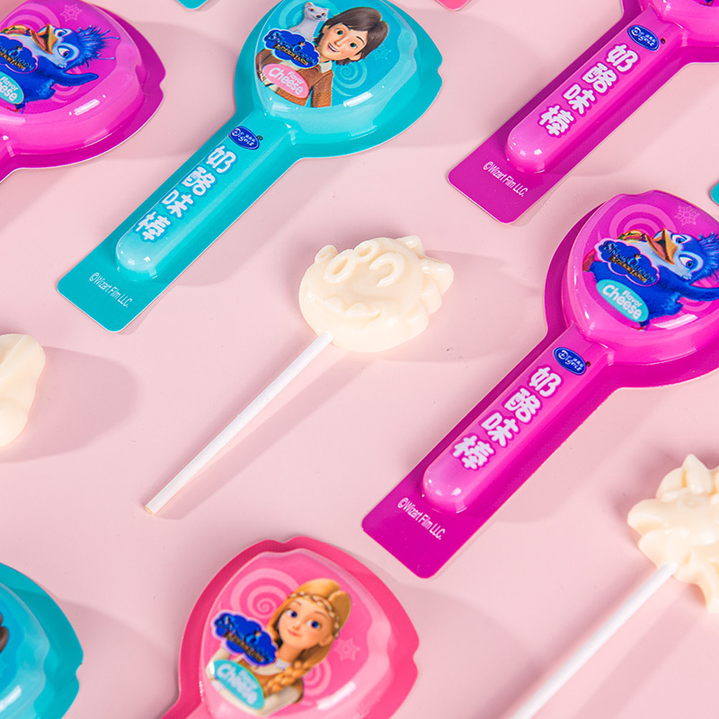 Cheese lollipop creative hard candy milk child snack leisure food