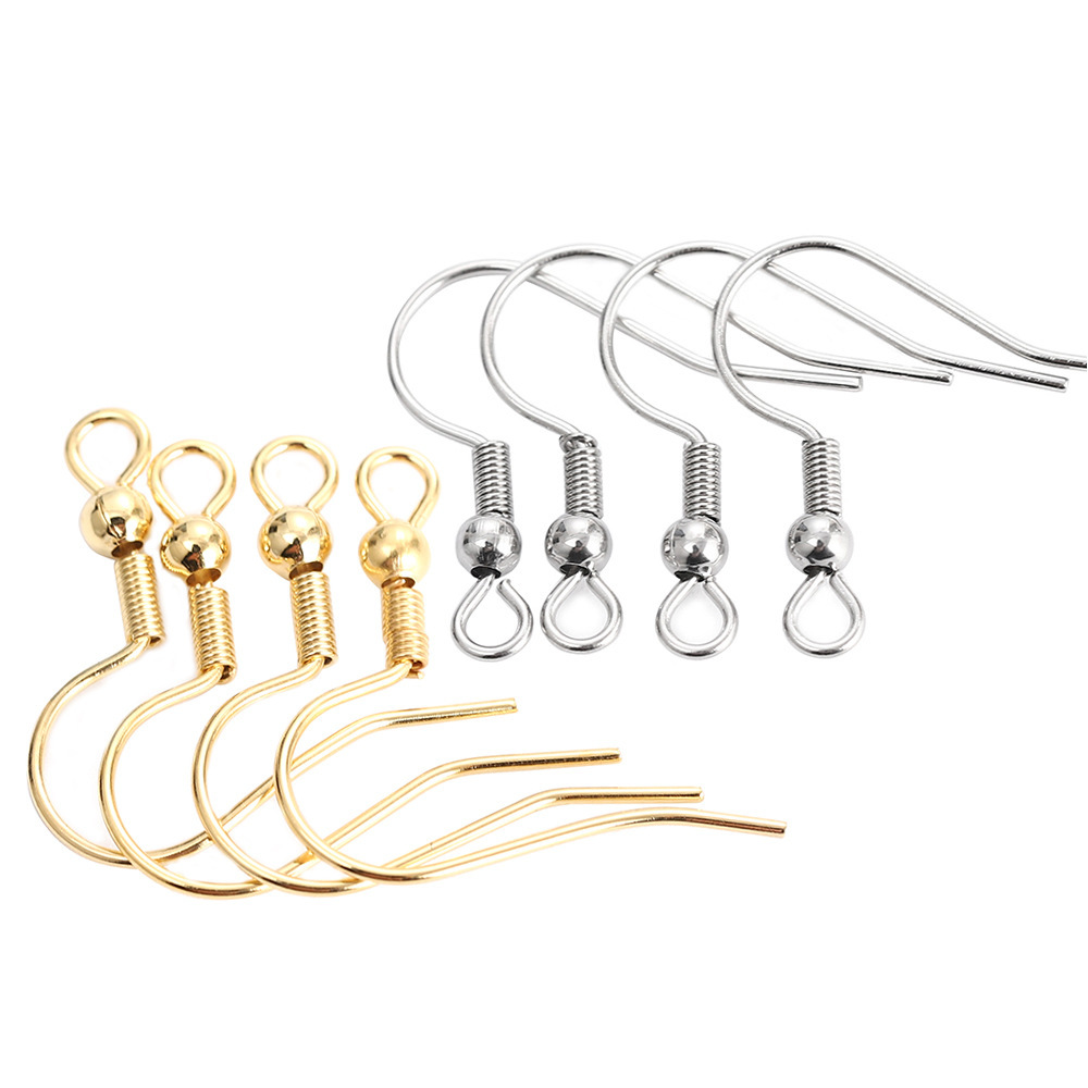 18-k gold spring ear hook.