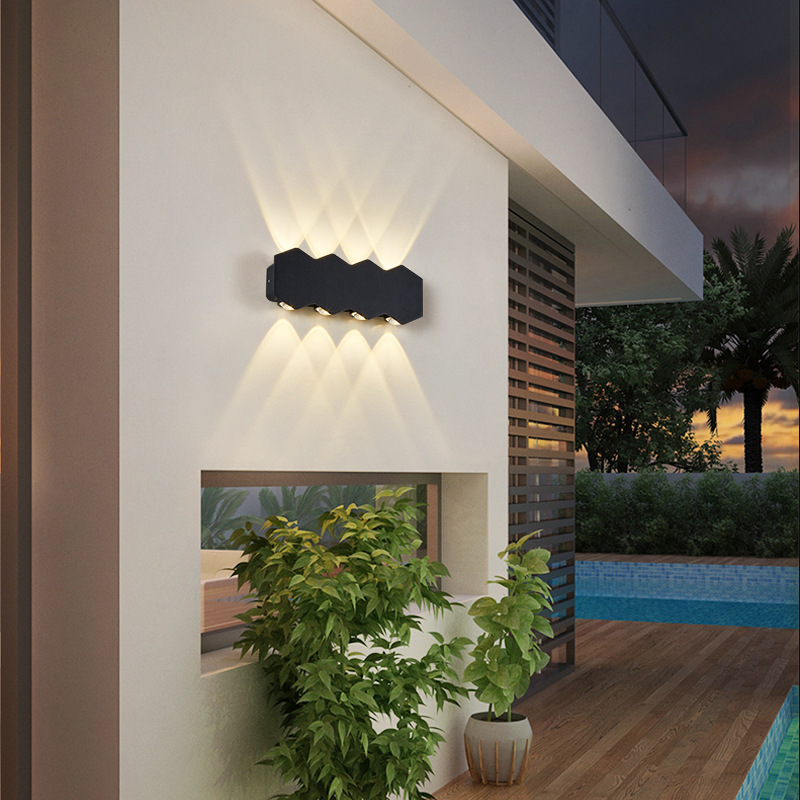 led modern Jane House Gardens corridor balconies, bedroom wall creative outdoor faucet-proof headlights