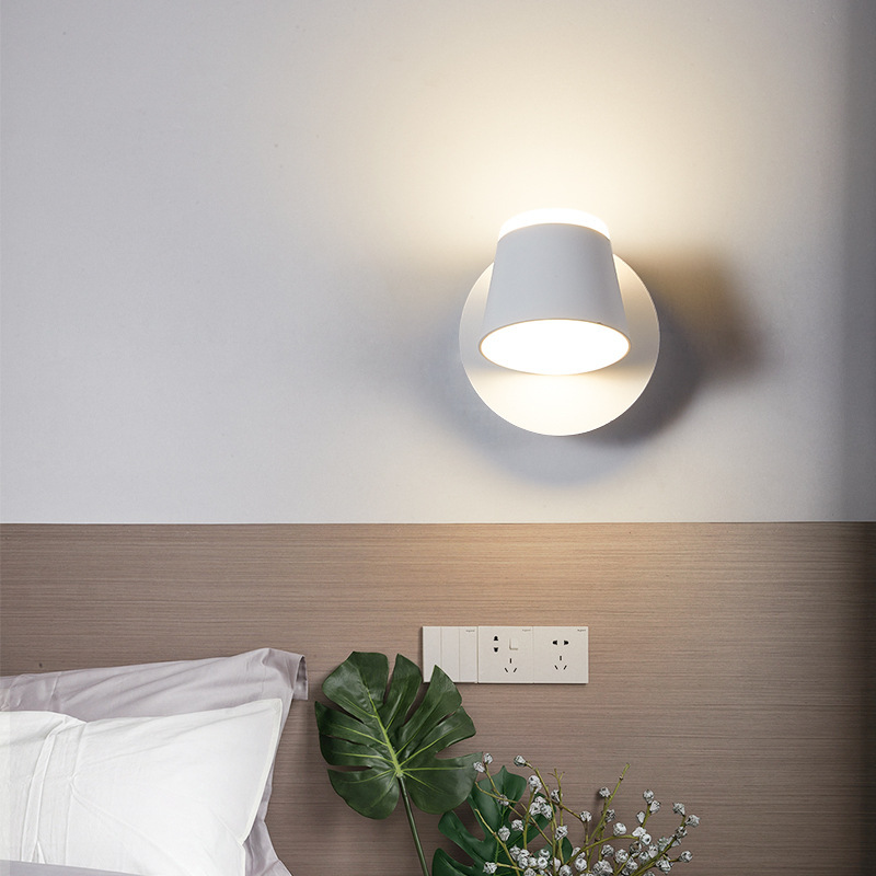 Nordic Creative Led-Bed Headlamps Modern Brief Bookshop Reads the walllights in the living room