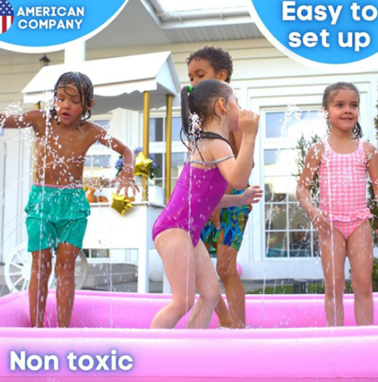 Plant supplies pvc inflated children, inflated rectangular swimming pools, inflated children's water toys.