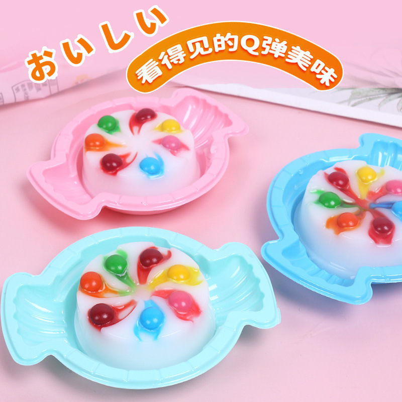 DIY Different colors Jelly彩虹布町果冻