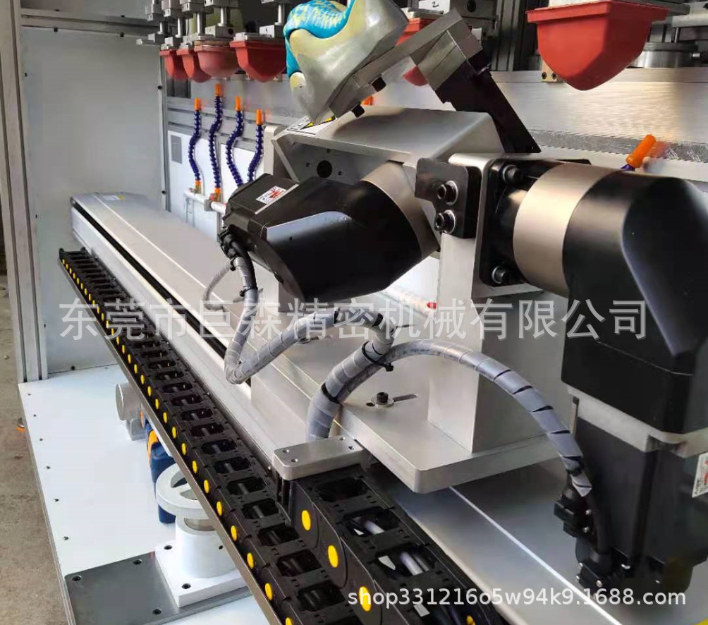 Guangdong manufacturer produces a fully automated six-colour rotation multi-angle presser plastic-shell flipper.