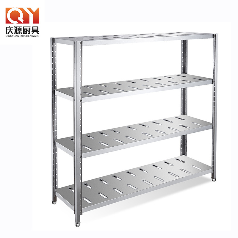 Nhà bếp thép chất lượng cao không gỉ, giá kim loại đa tầng dễ dàng phù hợp với tủ trà phòng kho