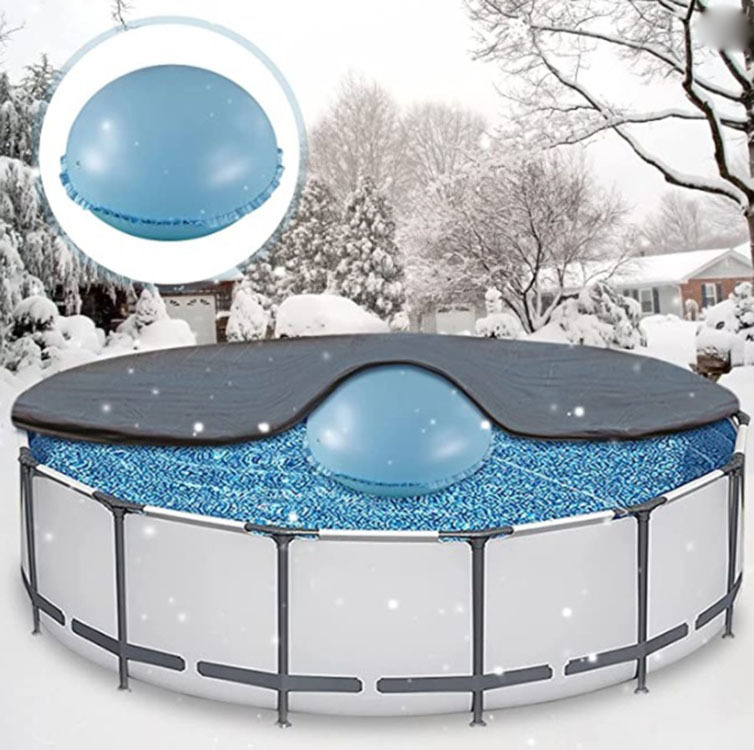 Inflated pool pillows, pvc and thick pool for cold floats.