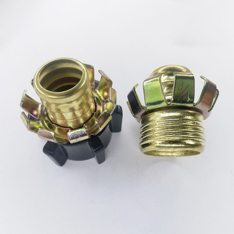 工廠供應 附爪塑帽金屬黃銅接頭 水管軟管噴水接頭量大優惠