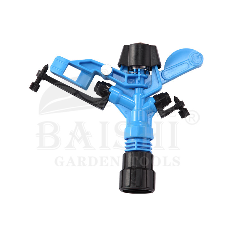 Vòng tròn 360 ° cho thiết bị tưới tiêu vườn xanh lá cây với một cái vòi bằng nhựa đu đưa