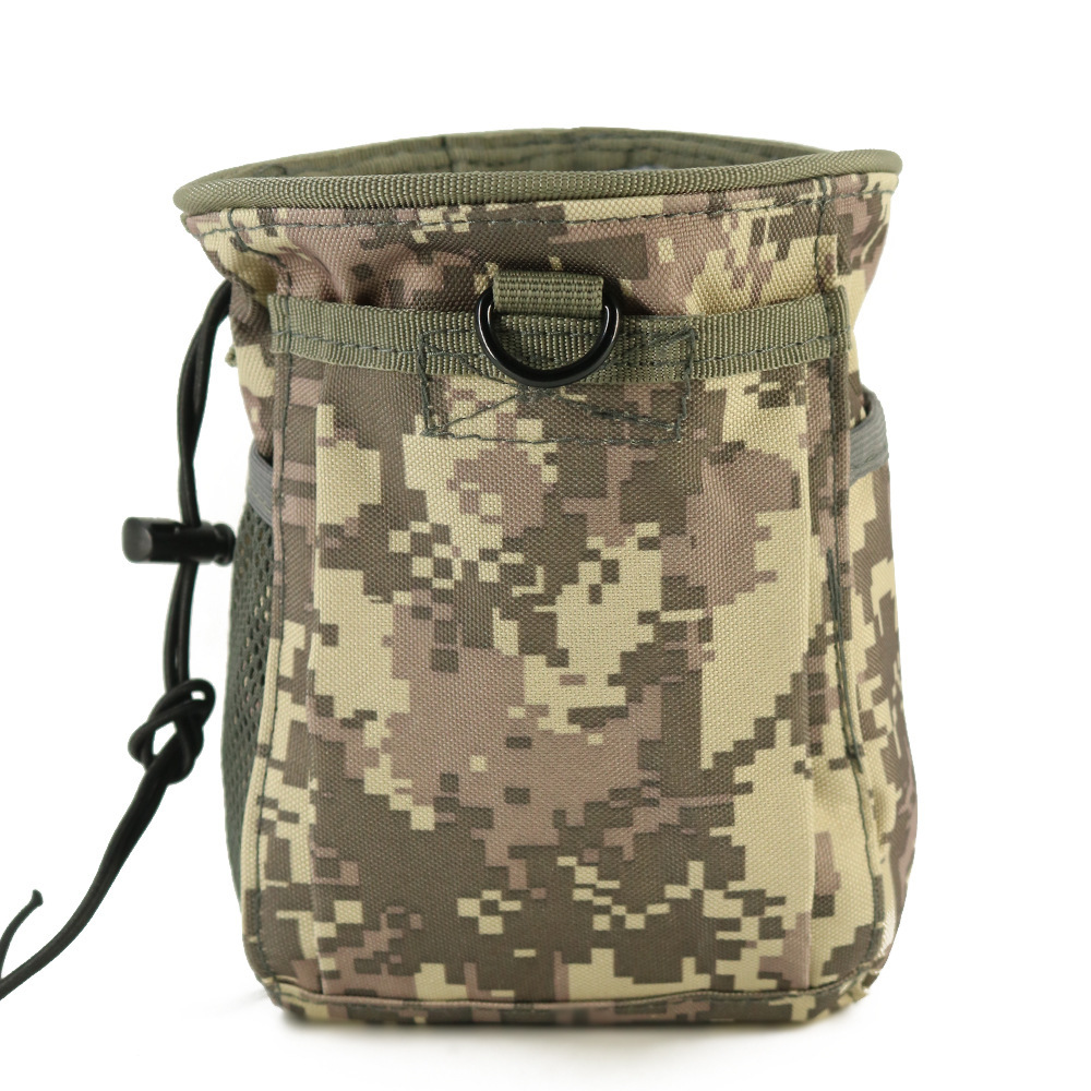 Molle's little recycling bag, a tactical multi-purpose waist bag, an outdoor-coloured kettle bag with a groceries bag.