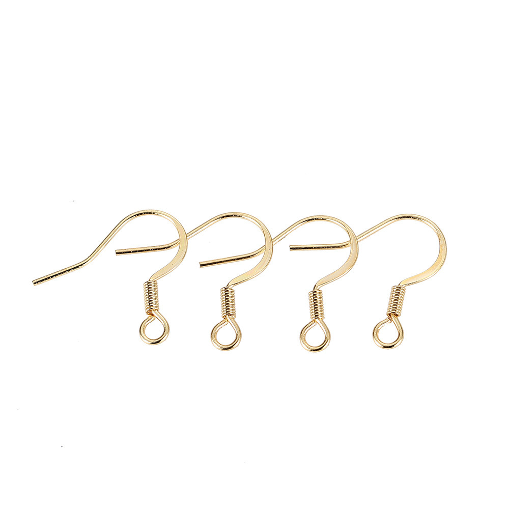 Gold plating, plating, French, allergy earring, dialed, stainless steel ear hooks.