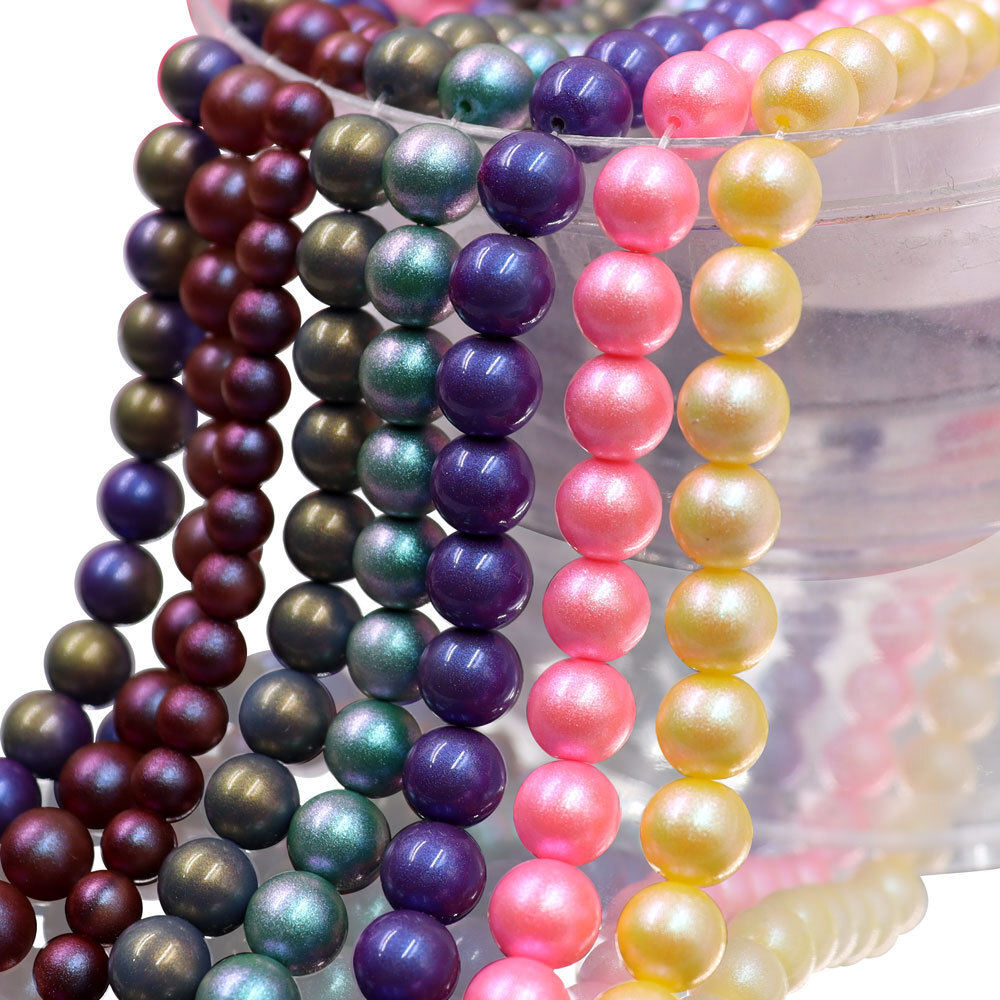 Wholesale 3-14mm candy picturing pearls, DIY necklaces for girls